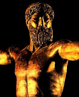 An Imposing Statue Of Zeus