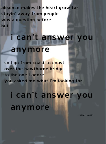 I can't answer you anymore
