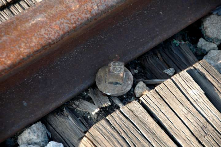 Track fastener,  Pocinho, along the Douro River, Portugal