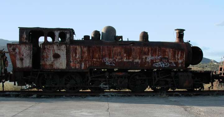 2-10-0 Compound Tank Engine set aside for preservation,  Pocinho, Portugal