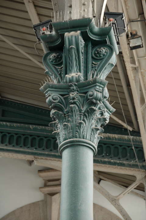 Cast iron capital, Central Station, Porto, , Portugal